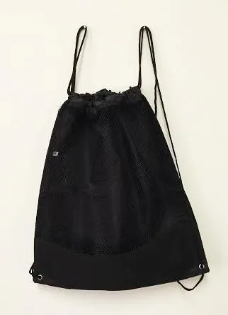 12 ct Large Poly-Mesh Bag / Drawstring Backpack - By Dozen