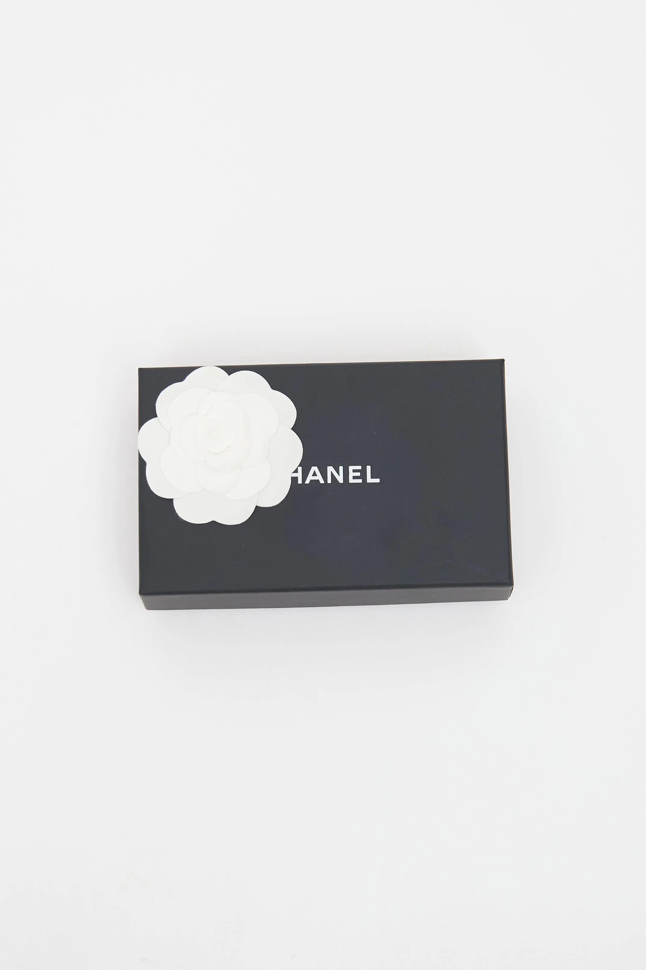 2017 Black Camellia Zip Around Coin Pouch
