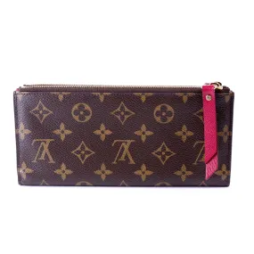 Adele Wallet Monogram Berry