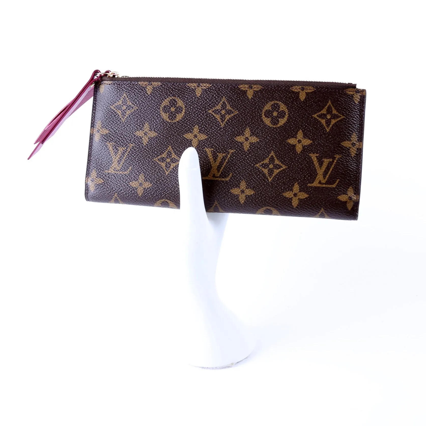 Adele Wallet Monogram Berry