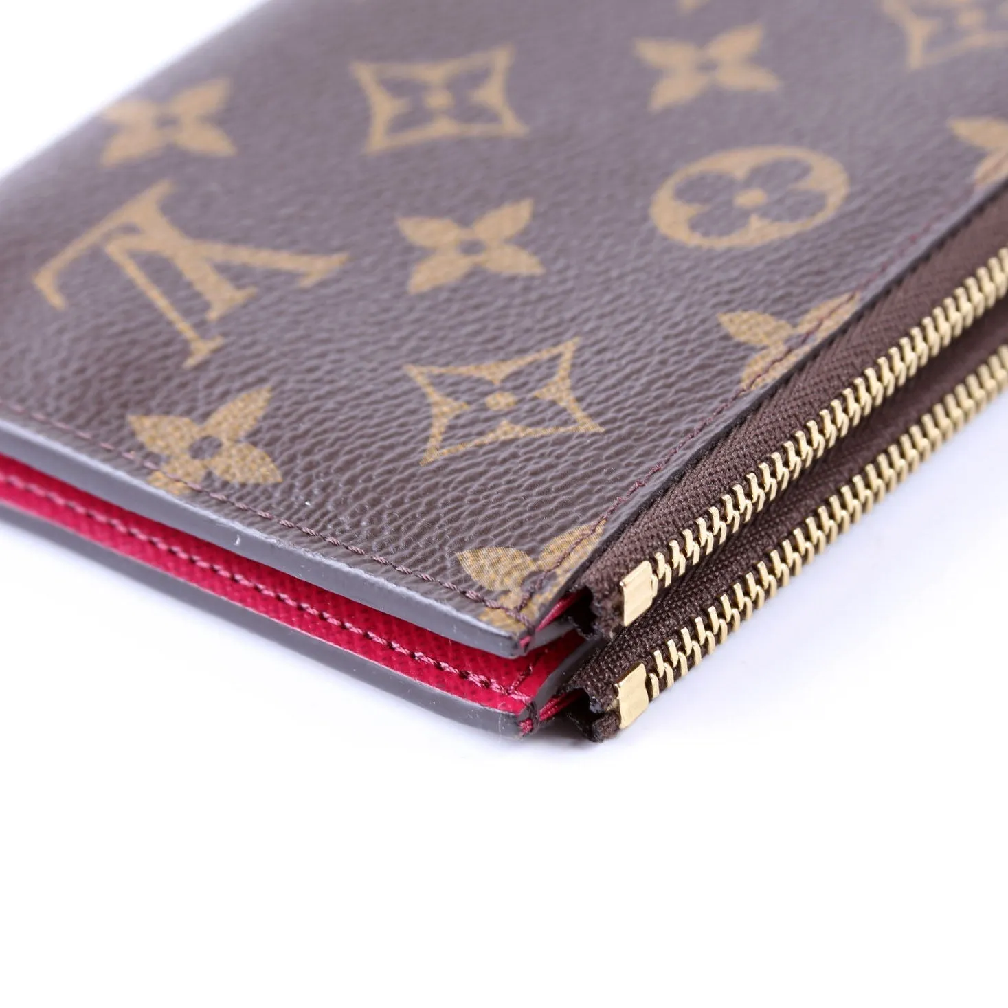 Adele Wallet Monogram Berry