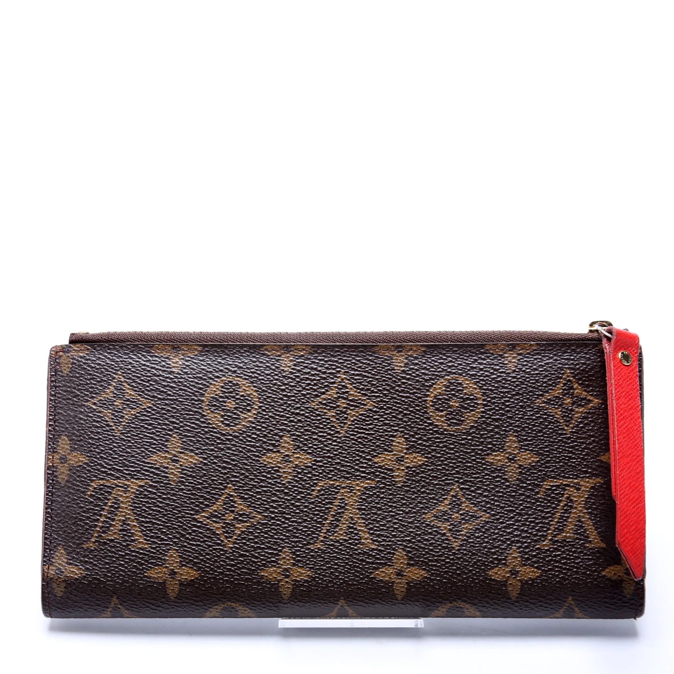 Adele Wallet Monogram Red