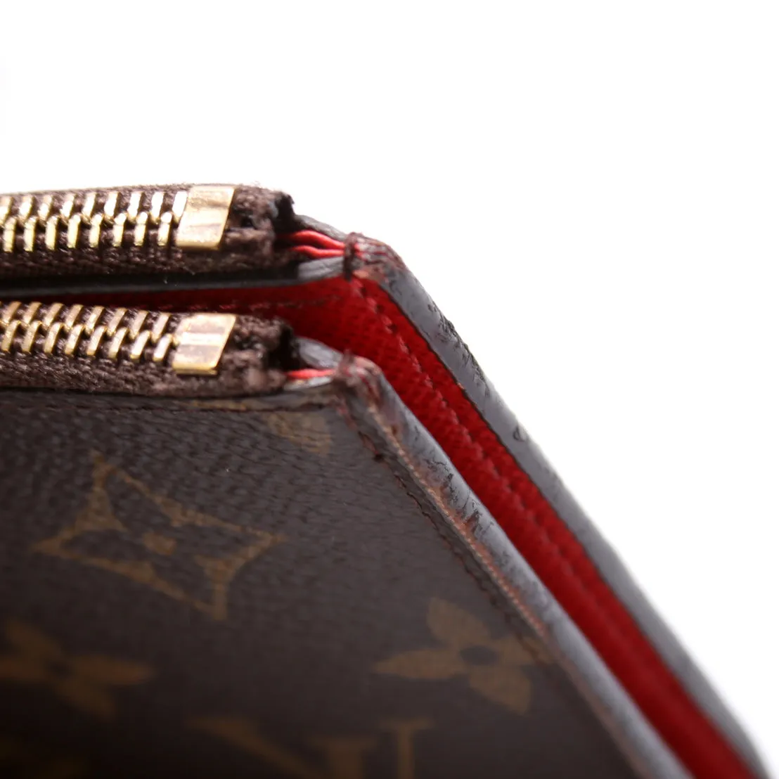 Adele Wallet Monogram Red