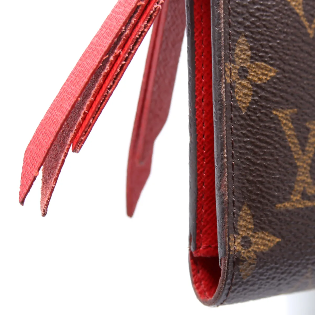Adele Wallet Monogram Red