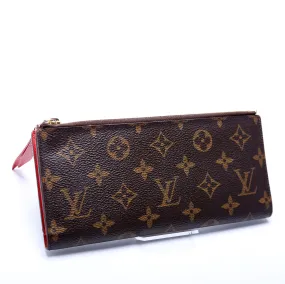 Adele Wallet Monogram Red