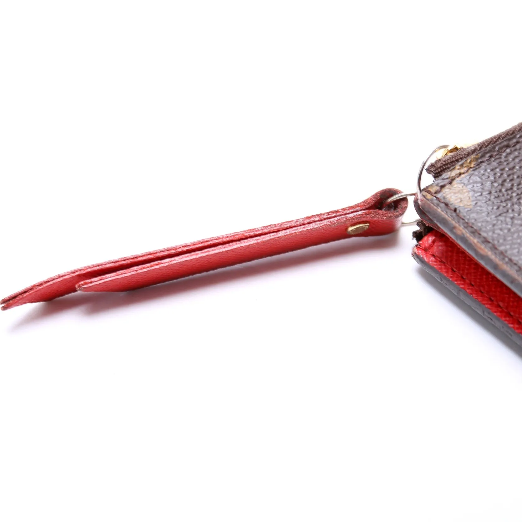 Adele Wallet Monogram Red