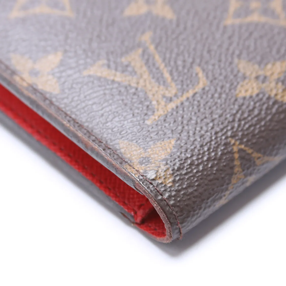 Adele Wallet Monogram Red