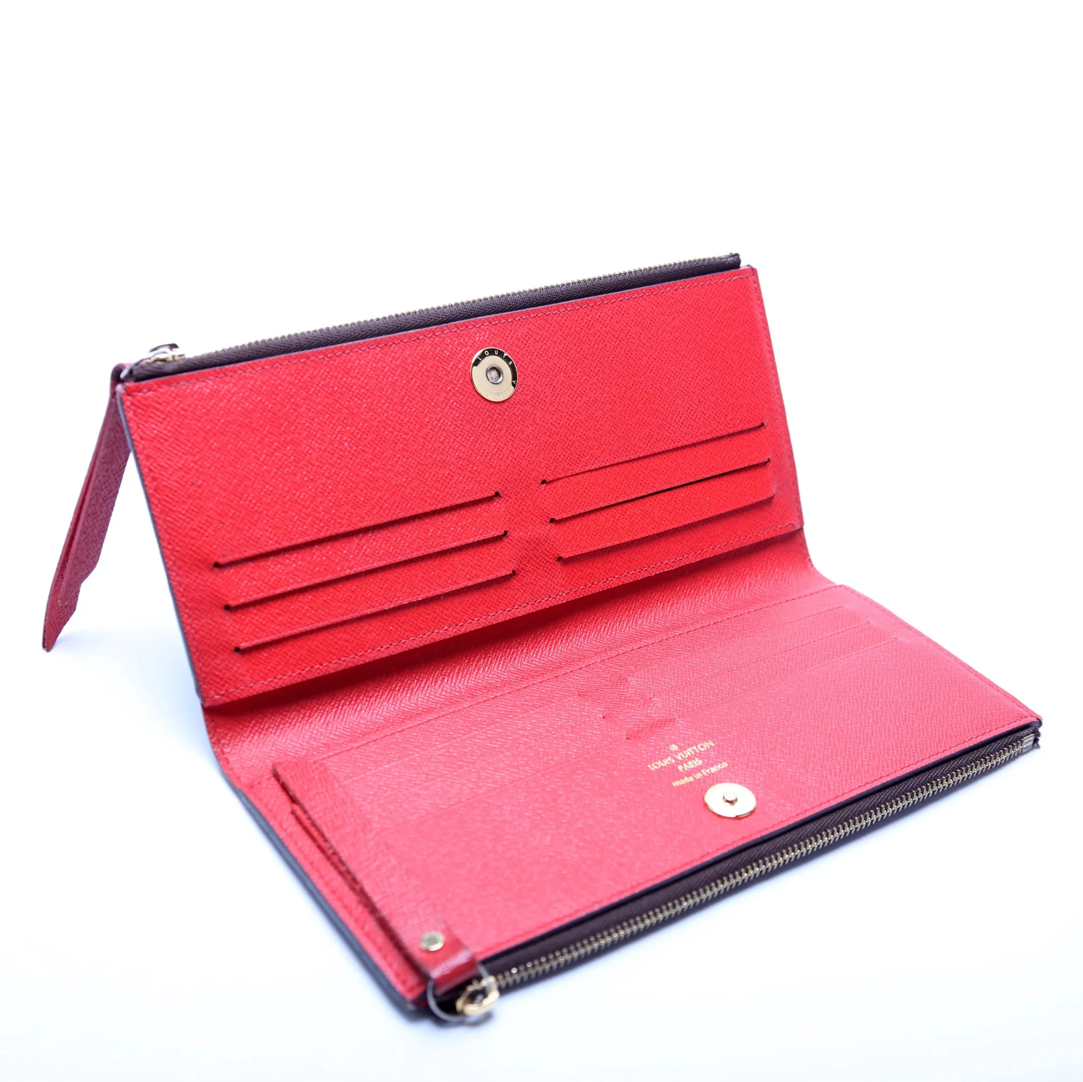 Adele Wallet Monogram Red