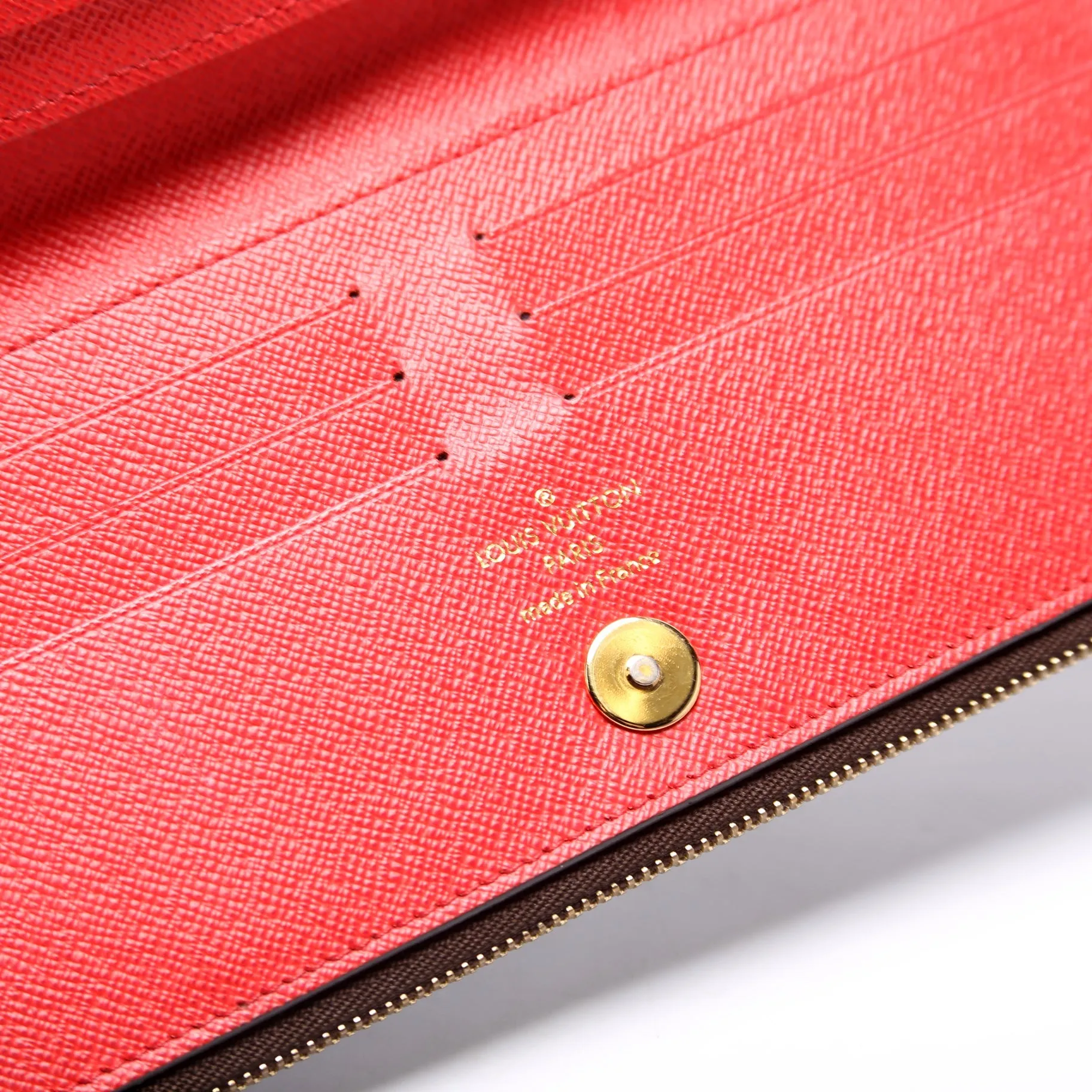 Adele Wallet Monogram Red
