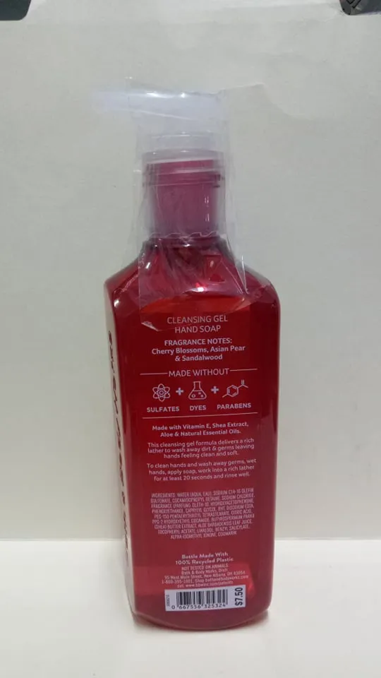 BATH AND BODY WORKS JAPANESE CHERRY BLOSSOM Cleansing Gel Hand Soap