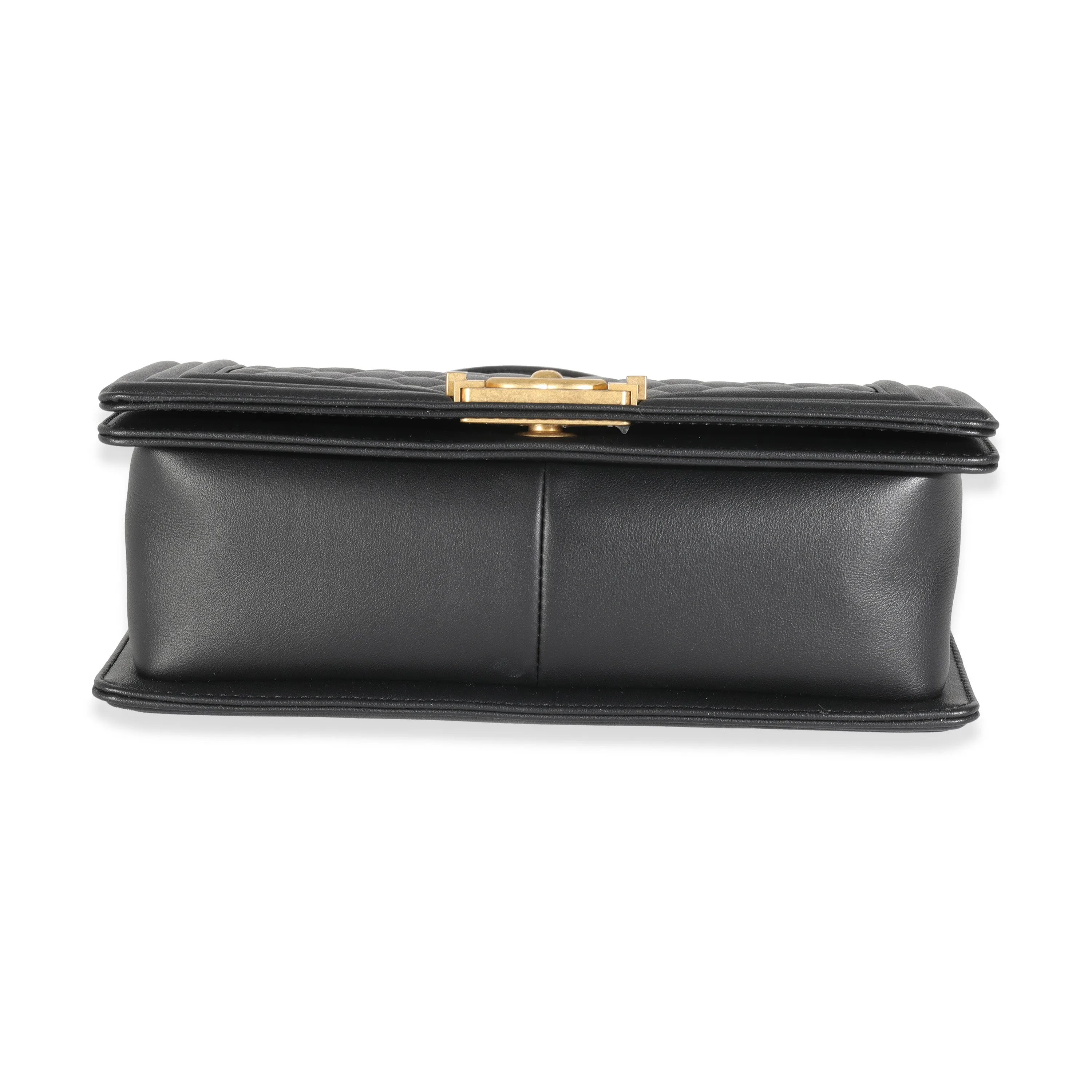 Black Quilted Calfskin Medium Boy Bag