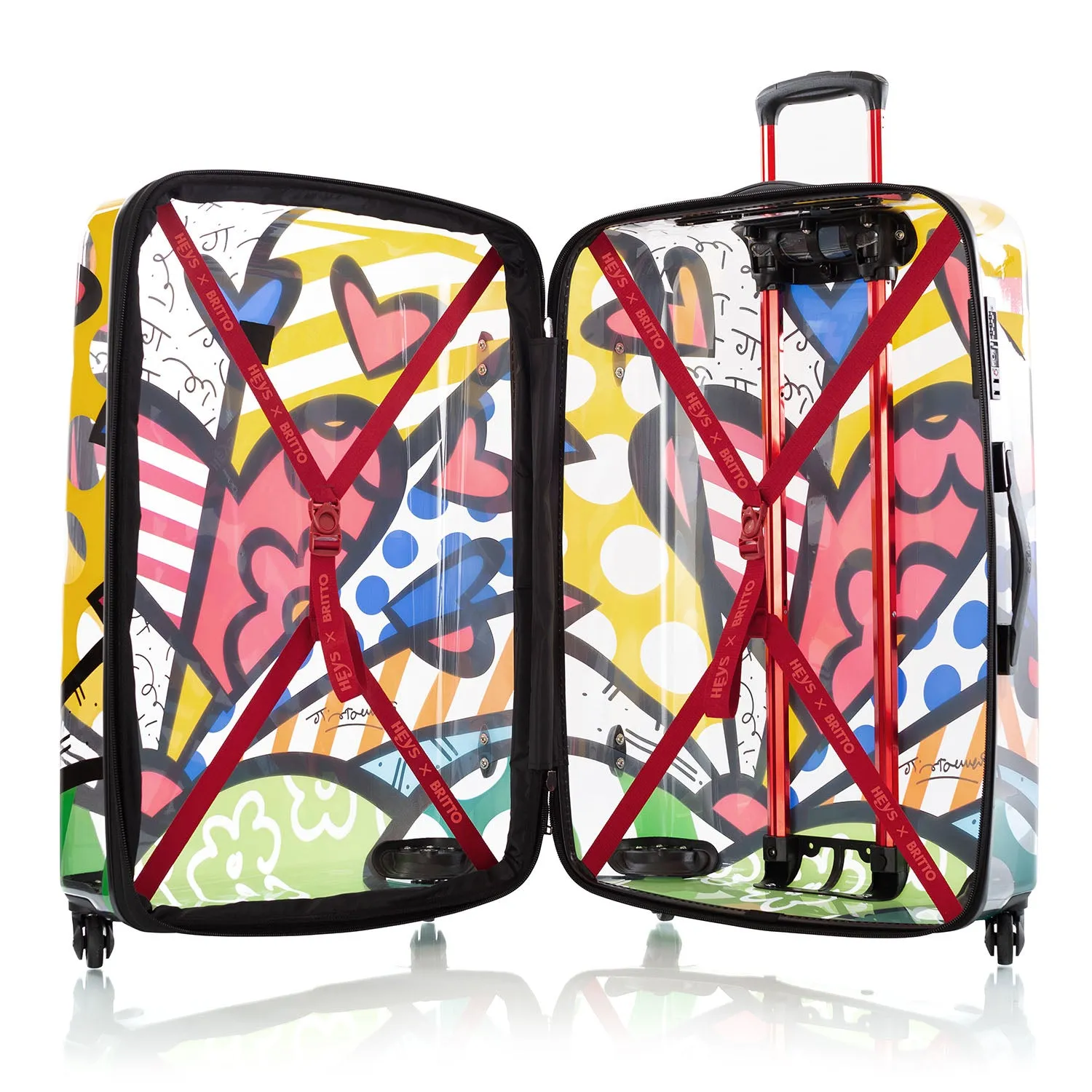 Britto - A New Day Transparent 3 Piece Luggage Set