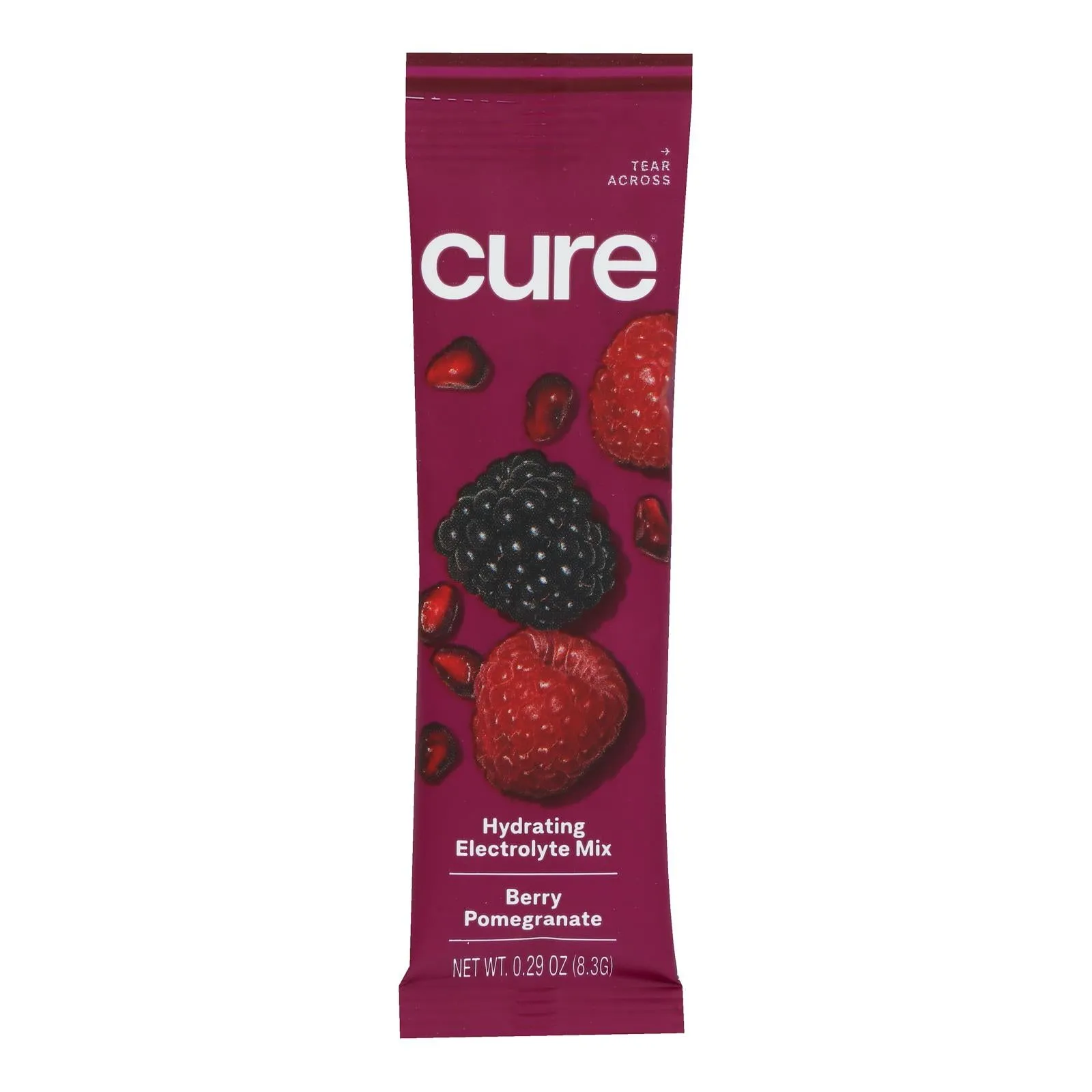 Cure Hydration Berry Pomegranate Hydration Drink Mix - 8 Pack - 0.29 Oz