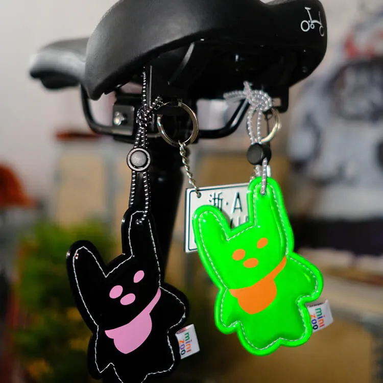 Cute School Bag Reflective Pendant Keke Rabbit