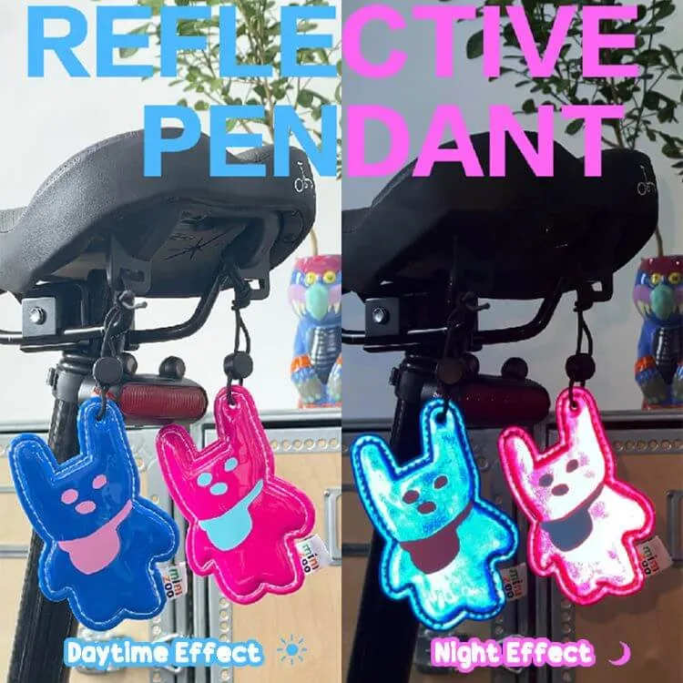 Cute School Bag Reflective Pendant Keke Rabbit