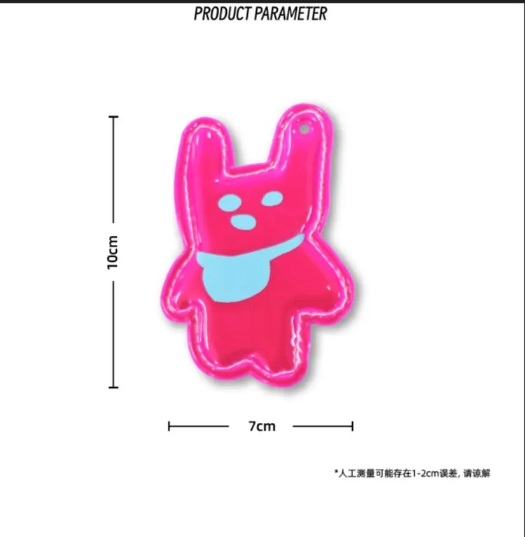 Cute School Bag Reflective Pendant Keke Rabbit