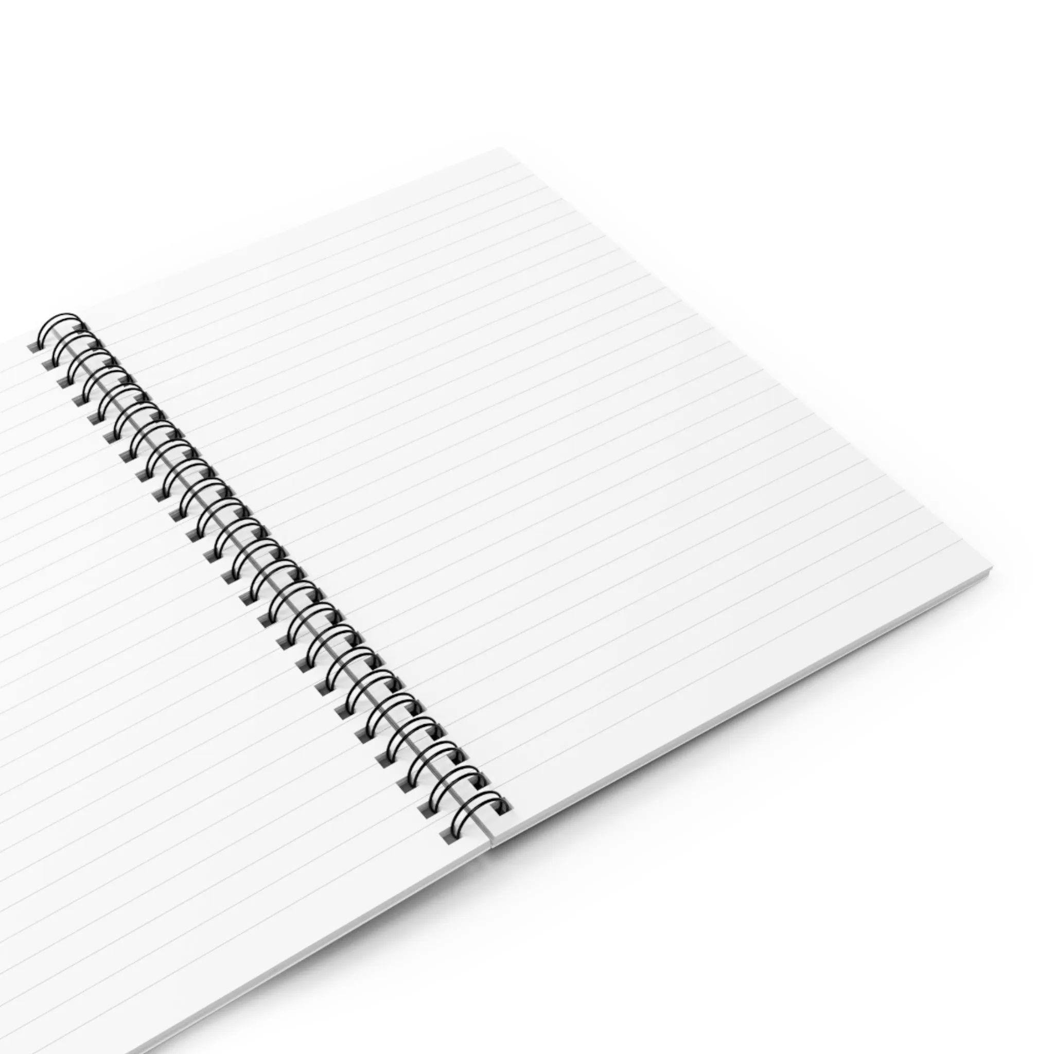 Elegant Ruled Spiral Notebook with Inspirational 'Notes' Design