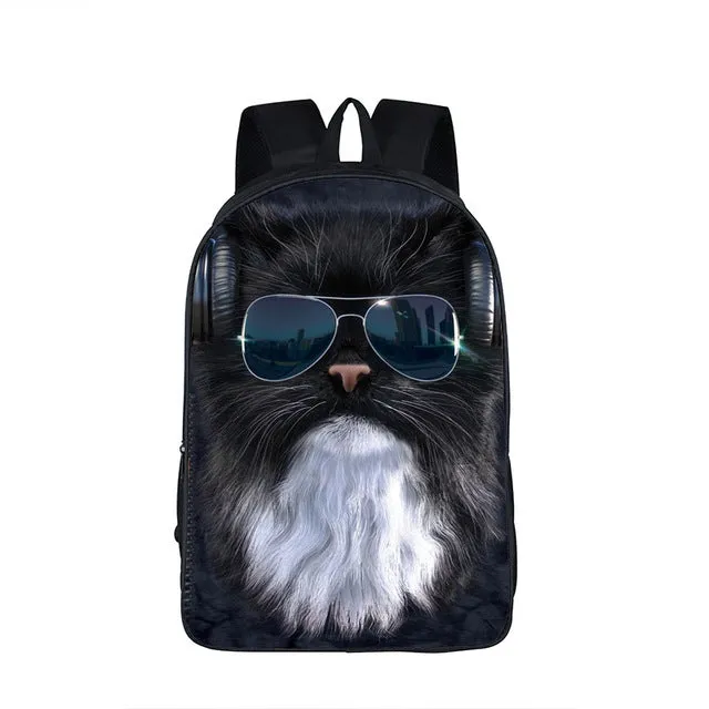 German Shepherd / Pit / Staffordshire Bull Terrier / Rottweiler Backpack For Teenager Children School Bags Boy Dog Bag
