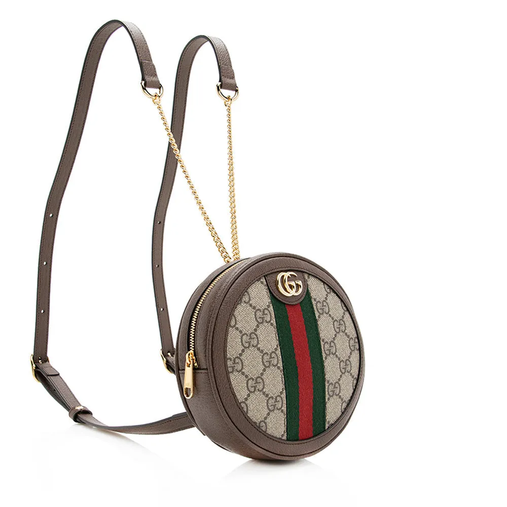 Gucci GG Supreme Ophidia Round Mini Backpack