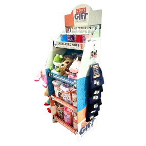 Hug 'N Sip Cup Plush Assortment Floor Display - 38 Pieces Per Retail Ready Display 88567