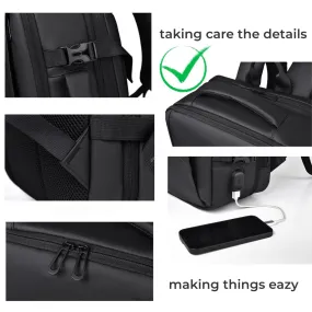 Laptop Travel Backpack Water Resistant Bag with USB Charging Port 15.6"Computer Business Backpacks for Men Work College Gift,Casual Daypack