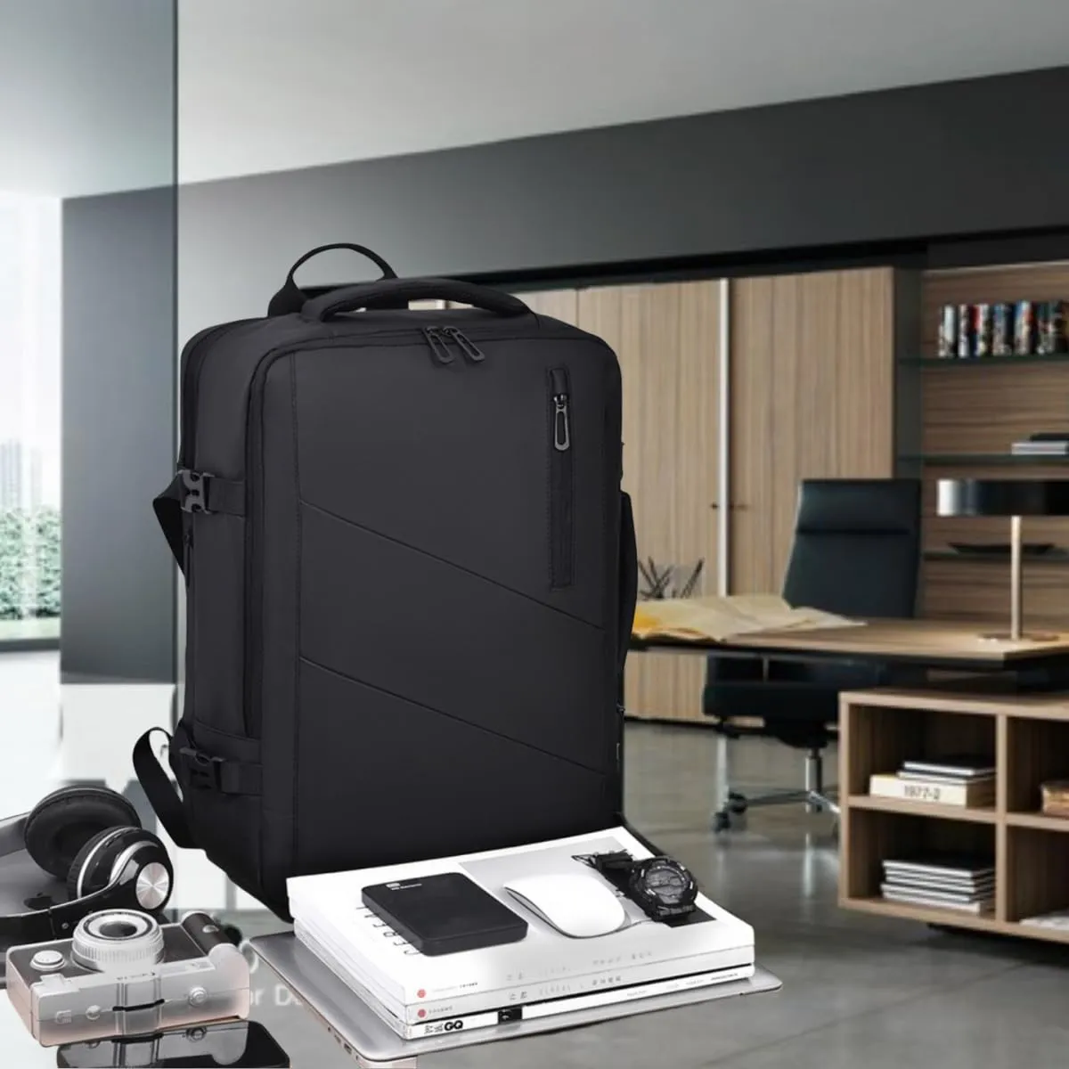 Laptop Travel Backpack Water Resistant Bag with USB Charging Port 15.6"Computer Business Backpacks for Men Work College Gift,Casual Daypack