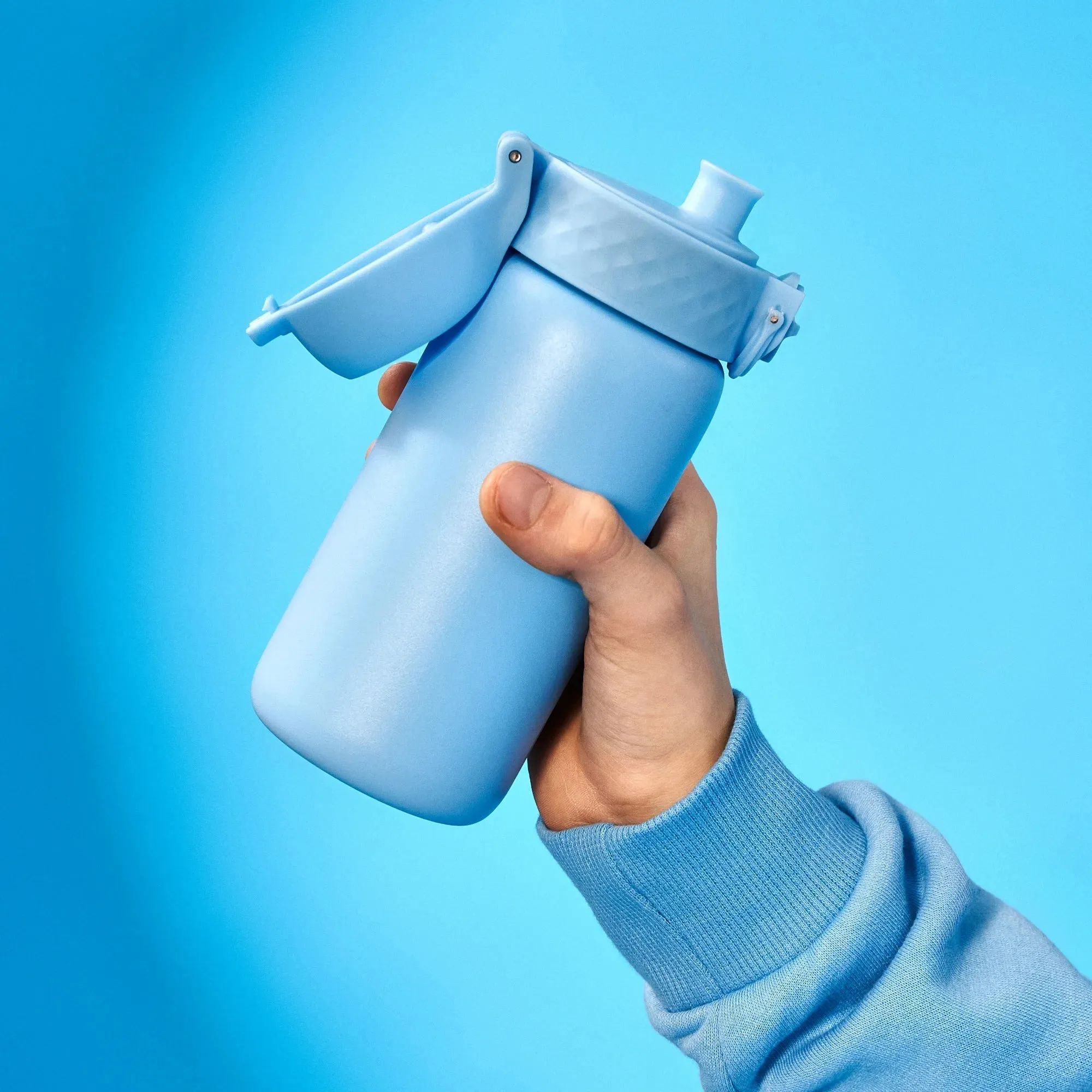 Leak Proof Kids Water Bottle, Stainless Steel, Alaskan Blue, 400ml (13oz)