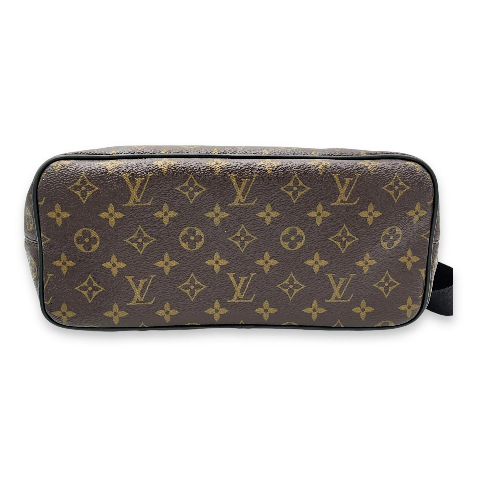 Macassar Backpack Brown in Monogram Coated Canvas, Silver hardware