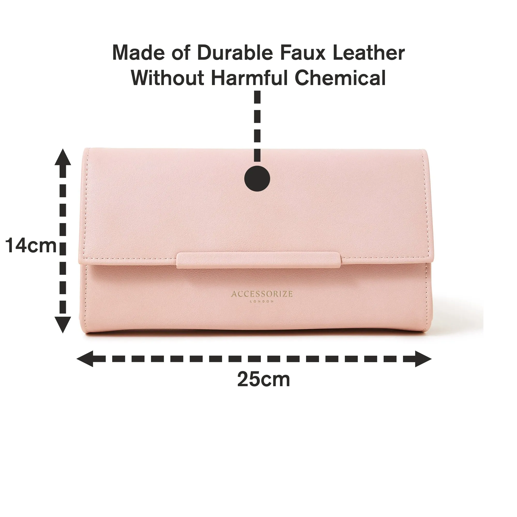 Pink Clean Pu Bar Clutch