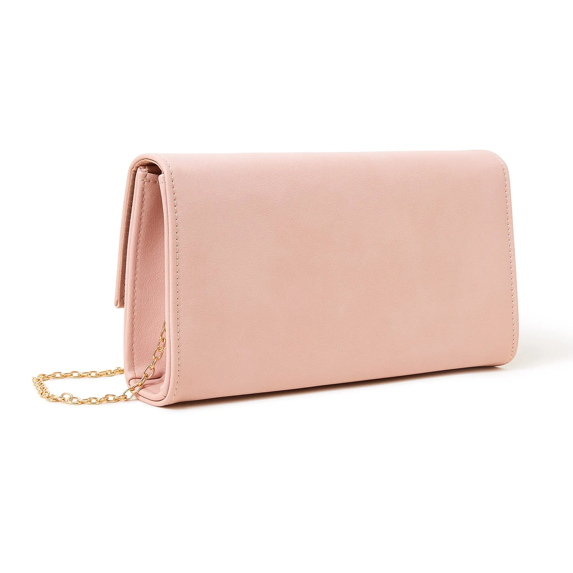 Pink Clean Pu Bar Clutch