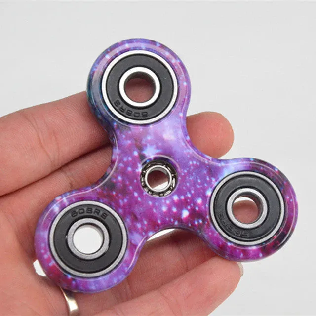 Plastic EDC Fidgets Hand Spinner For Autism and ADHD Children Adults Focus Keep Hands Busy High Quality Tri-Spinner Fidget Toy