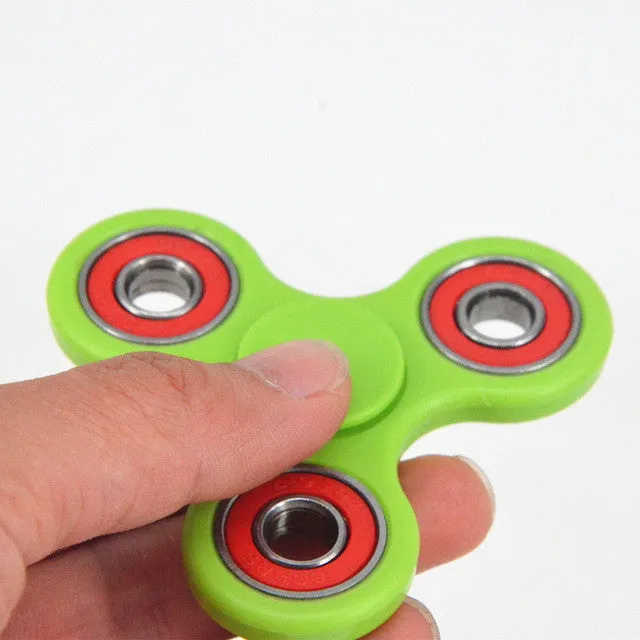 Plastic EDC Fidgets Hand Spinner For Autism and ADHD Children Adults Focus Keep Hands Busy High Quality Tri-Spinner Fidget Toy