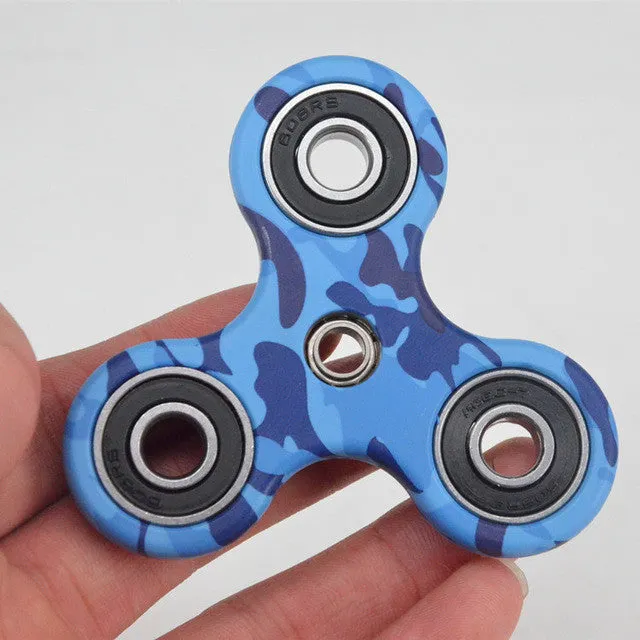 Plastic EDC Fidgets Hand Spinner For Autism and ADHD Children Adults Focus Keep Hands Busy High Quality Tri-Spinner Fidget Toy