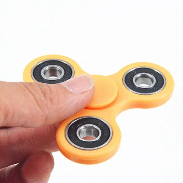 Plastic EDC Fidgets Hand Spinner For Autism and ADHD Children Adults Focus Keep Hands Busy High Quality Tri-Spinner Fidget Toy