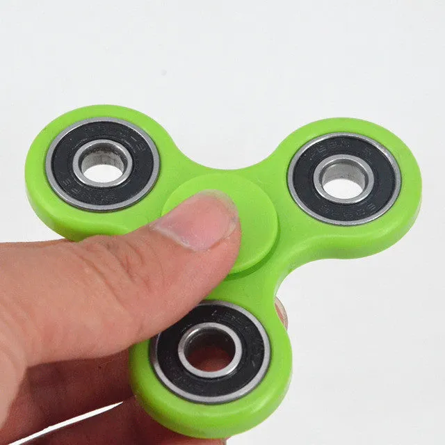 Plastic EDC Fidgets Hand Spinner For Autism and ADHD Children Adults Focus Keep Hands Busy High Quality Tri-Spinner Fidget Toy