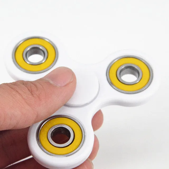 Plastic EDC Fidgets Hand Spinner For Autism and ADHD Children Adults Focus Keep Hands Busy High Quality Tri-Spinner Fidget Toy