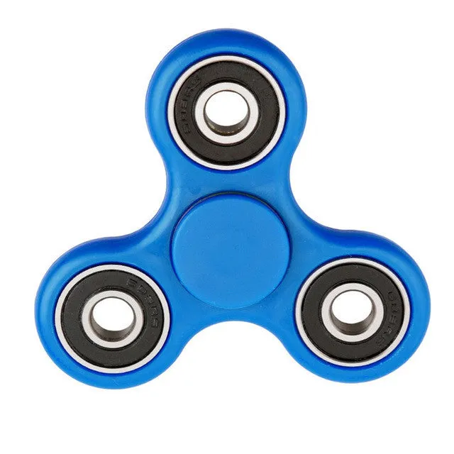 Plastic EDC Fidgets Hand Spinner For Autism and ADHD Children Adults Focus Keep Hands Busy High Quality Tri-Spinner Fidget Toy