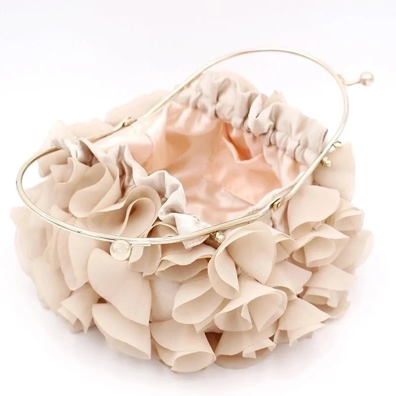 Satin Forging Solid Color Square Evening Bags