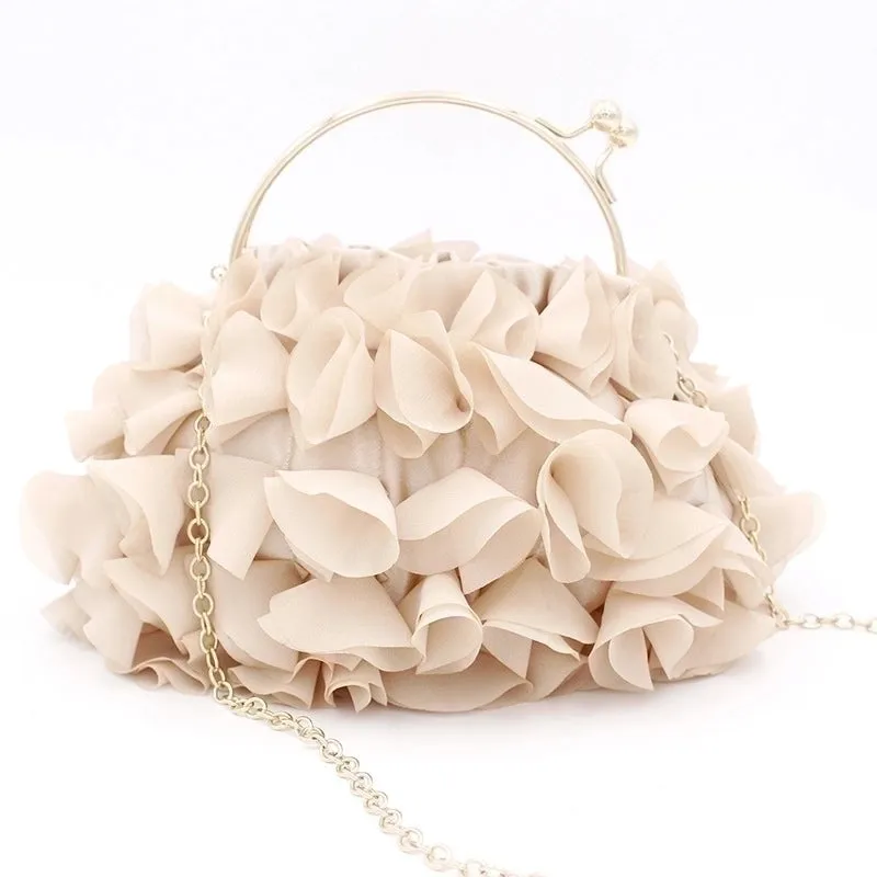 Satin Forging Solid Color Square Evening Bags