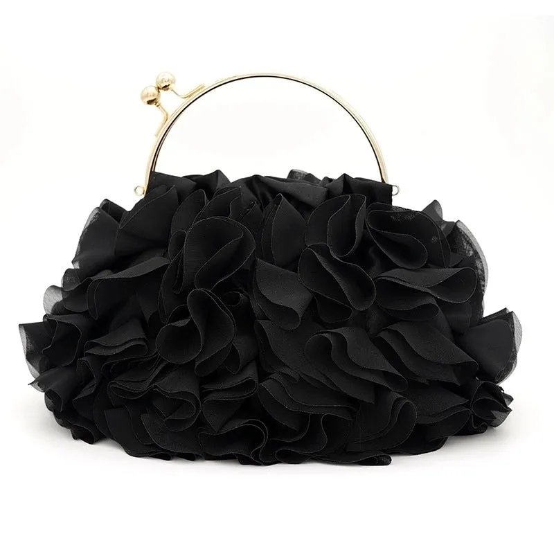 Satin Forging Solid Color Square Evening Bags