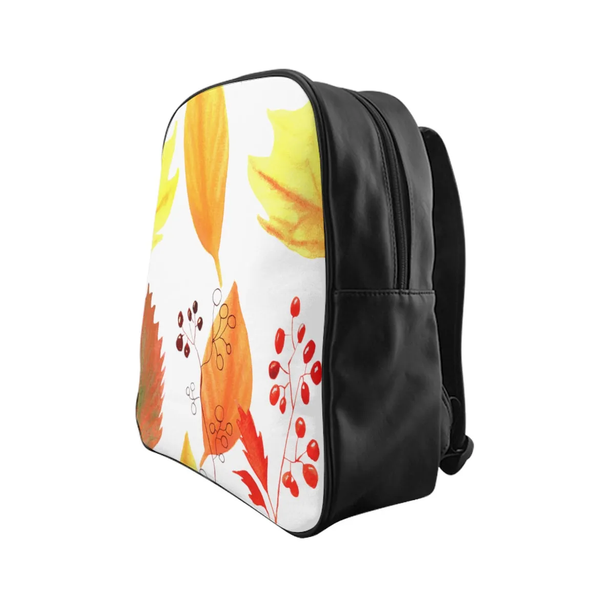 School Backpack Autumn Leaves and Branches