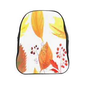 School Backpack Autumn Leaves and Branches