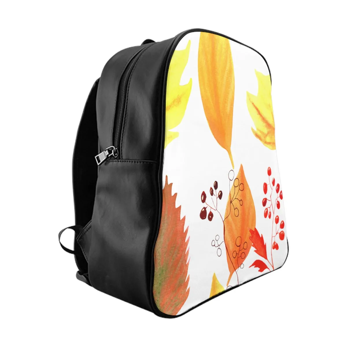 School Backpack Autumn Leaves and Branches