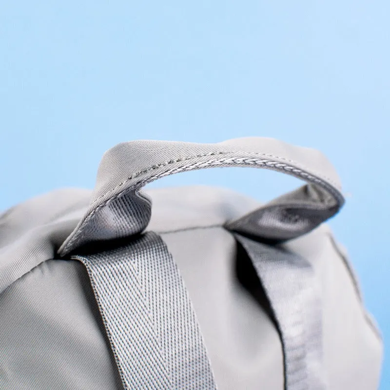 Shimmer Silver Minimalist Backpack