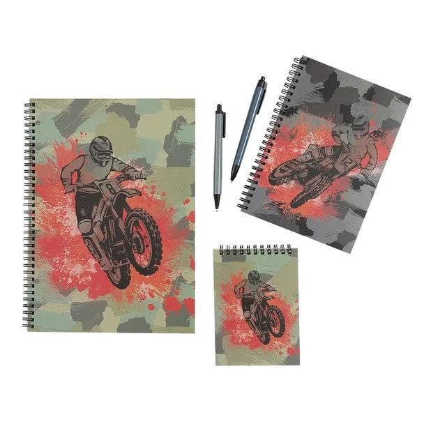 Spencil Stationery Set - Camo Biker