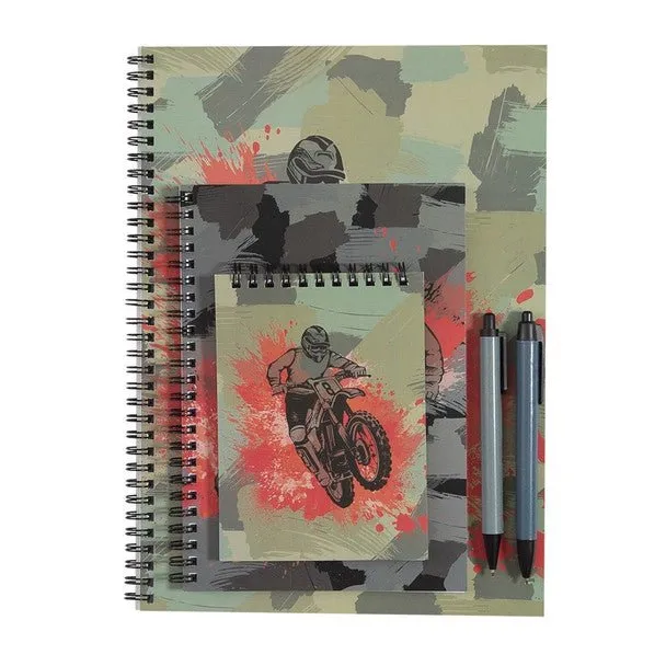 Spencil Stationery Set - Camo Biker