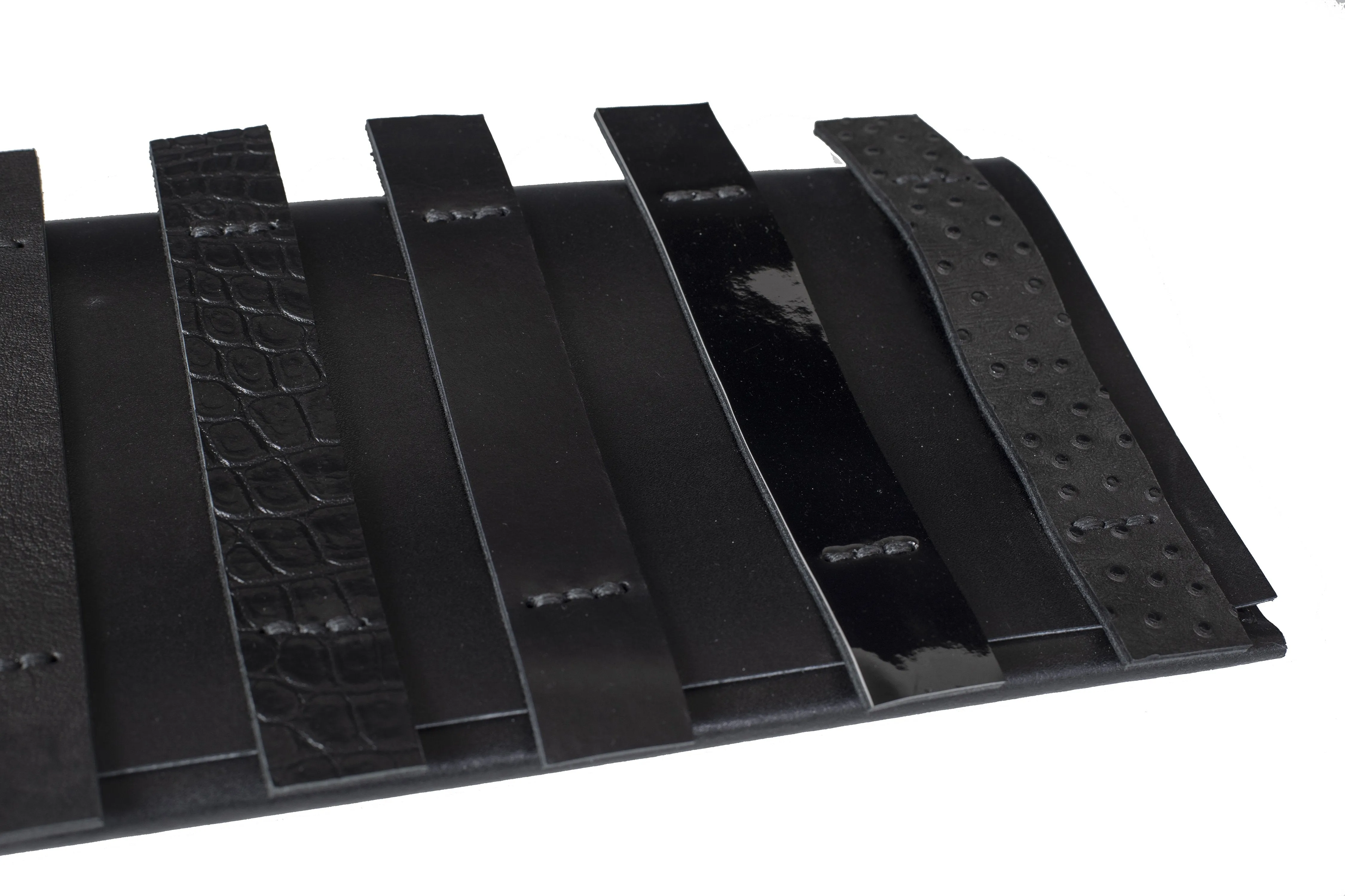 The Parallel Black Clutch Bag