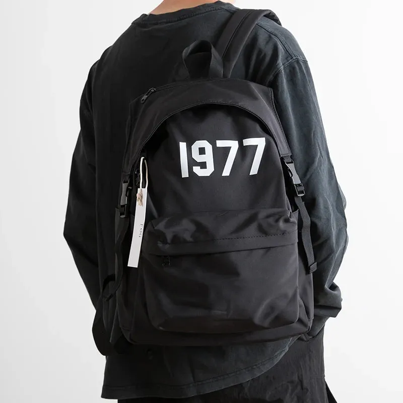 UAKISS  -  Trendy Nylon Backpacks for Couples Large Capacity Casual School Back Pack for Boys College Student 16inch Computer Backpacks